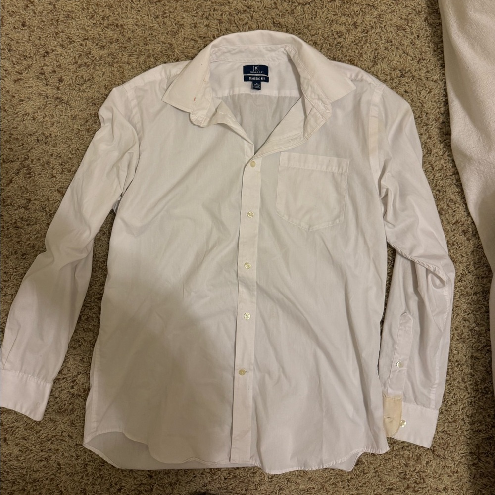 white button up shirt